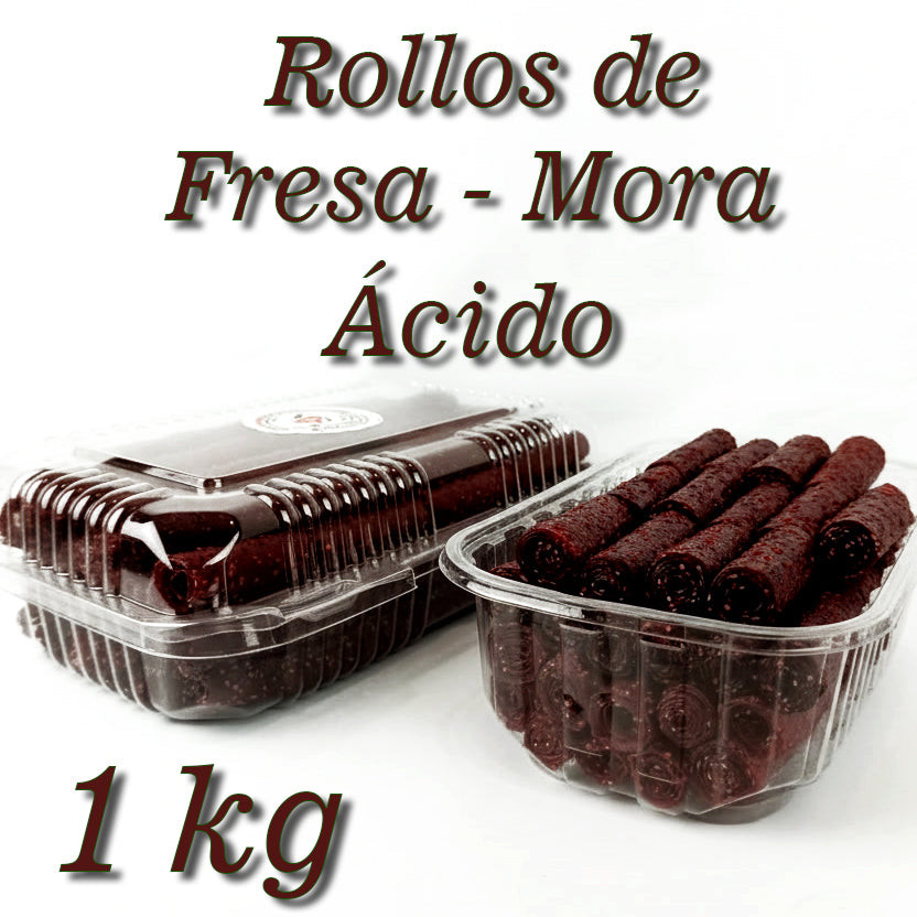 Rollos de Fresa y Mora Ácido 1 kg
