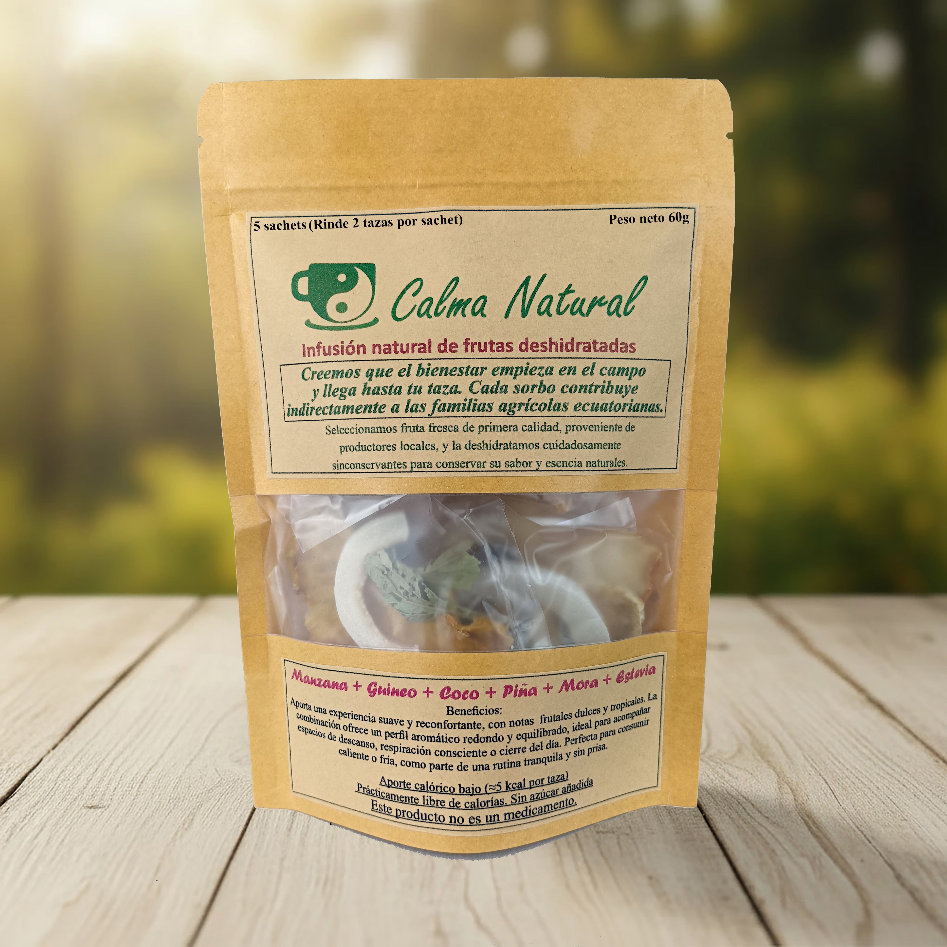Infusión Calma Natural -- 5 sachets (Rinde 2 tazas por sachet)