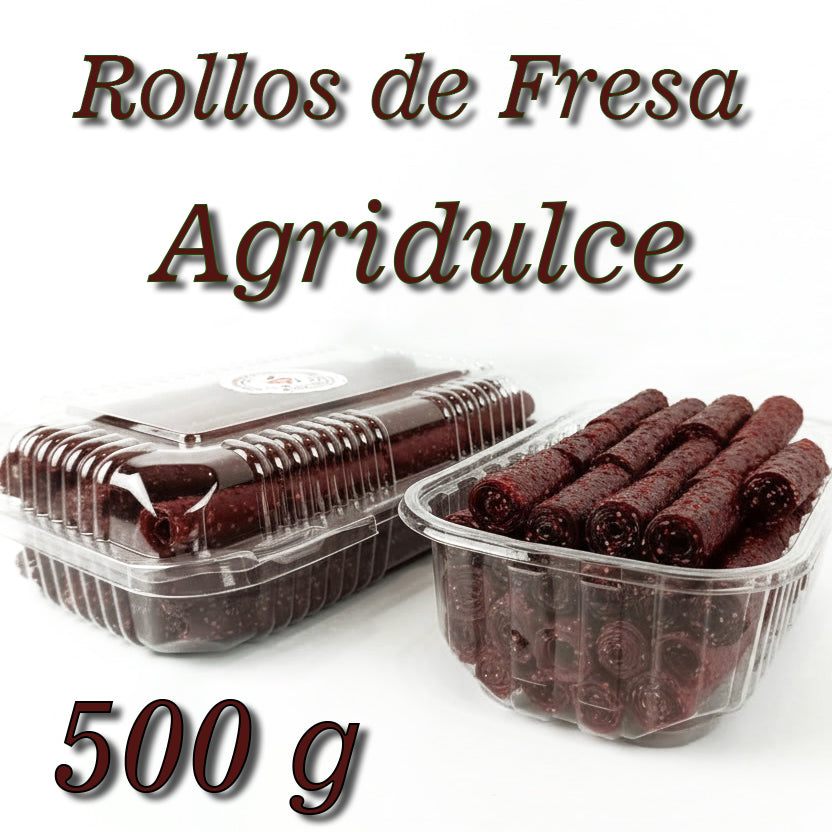 Rollos de Fresa Agridulce 500 g