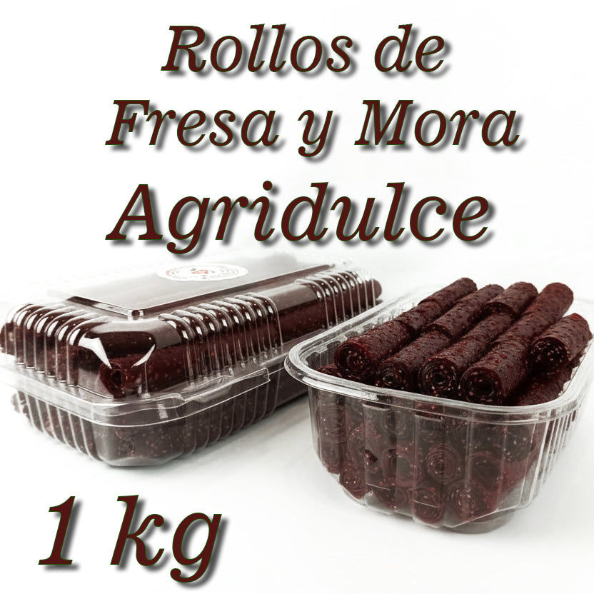 Rollos de Fresa y Mora Agridulce 1 kg