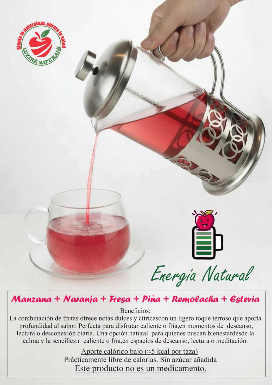 Infusión Energía Natural -- 5 sachets (Rinde 2 tazas por sachet)