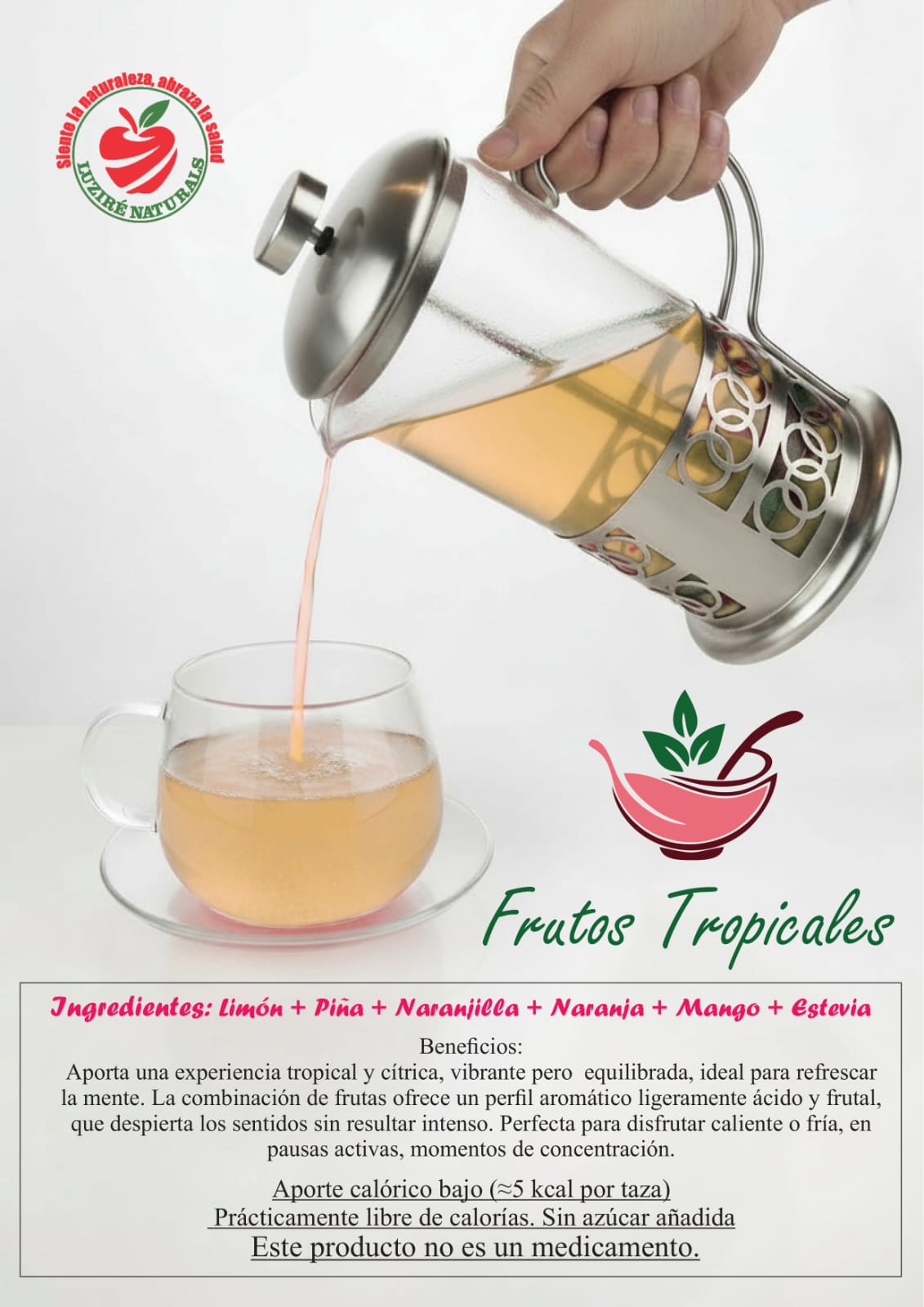 Infusión Frutos Tropicales -- 5 sachets (Rinde 2 tazas por sachet)