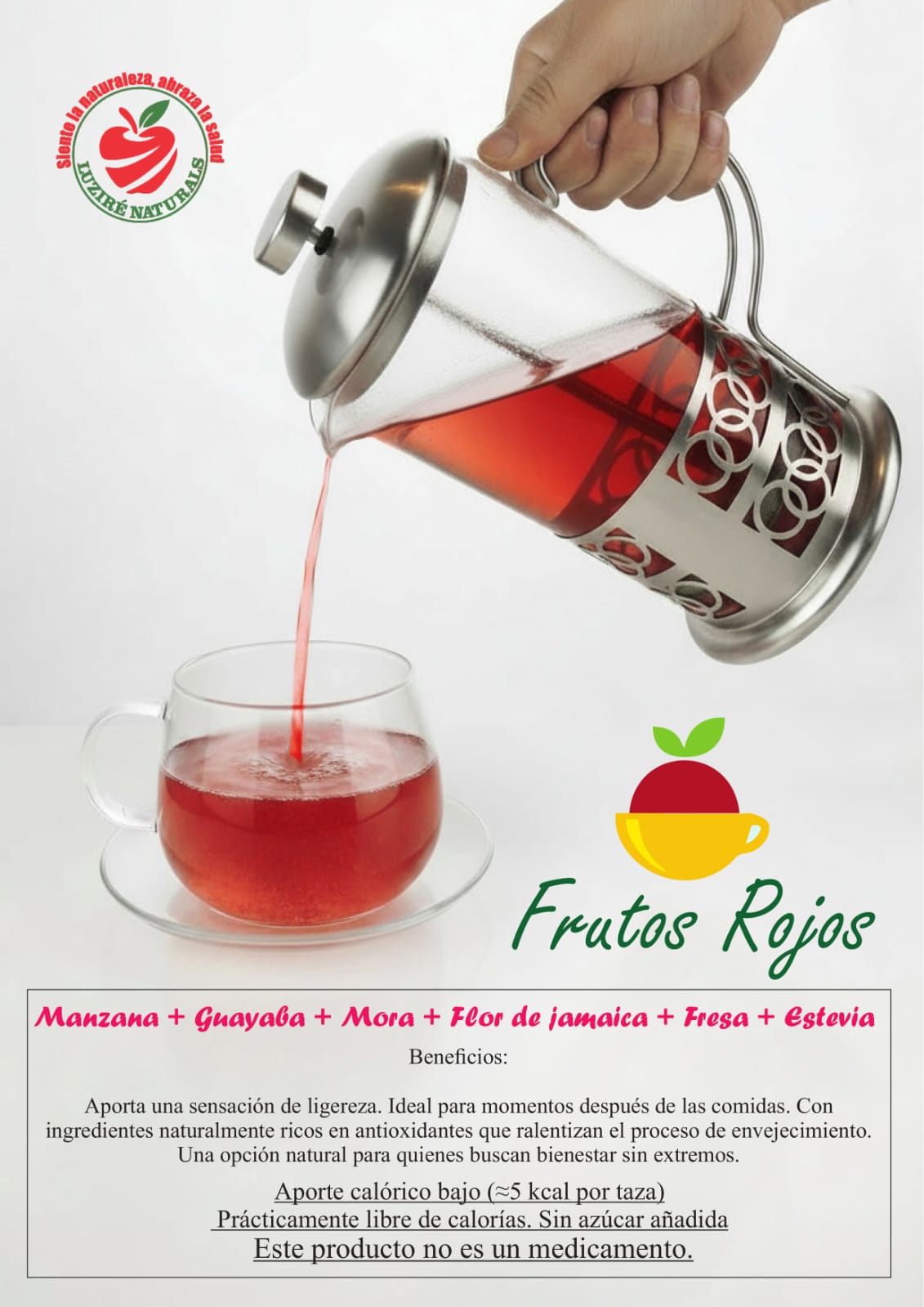 Infusión Frutos Rojos -- 5 sachets (Rinde 2 tazas por sachet)