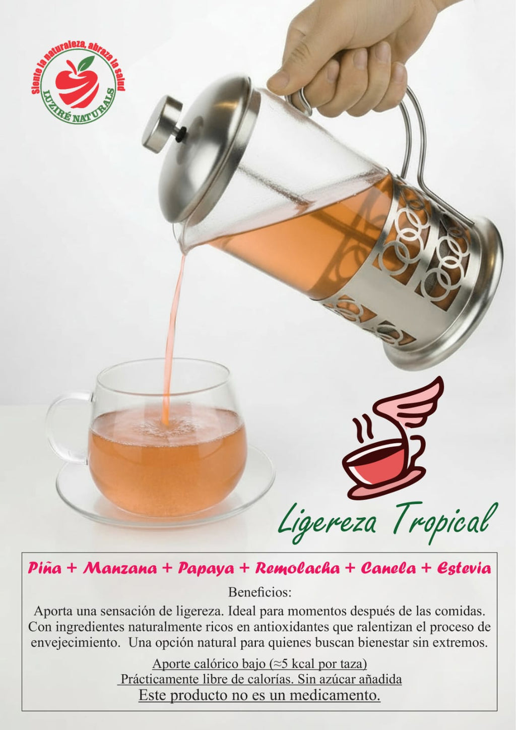 Infusión Ligereza Tropical -- 5 sachets (Rinde 2 tazas por sachet)